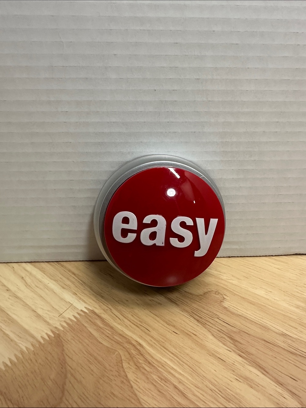 Staples Easy Button Desk Accent - Red "easy" Button
